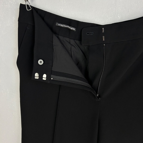 Talbots plus size 18 Easy travel wide leg pant black full length lined - Picture 8 of 10